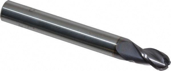 7/32" 3-Flute Solid Carbide Ball End Mill, AlTiN - Seco 17003786