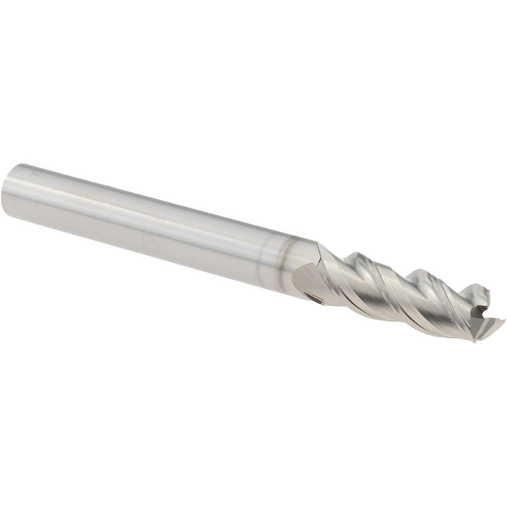 1/4" 3-Flute Solid Carbide Square End Mill, TiB2 - Harvey Tool 942316-C8