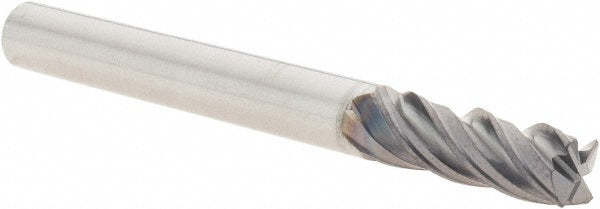 1/4in" 4-Flute Solid Carbide Corner Radius End Mill, TX - SGS 36599