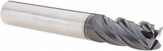 0.4724in" 4-Flute Solid Carbide Corner Radius End Mill, AlTiN - SGS 46471