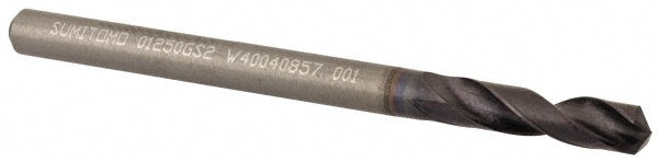 1/8" Solid Carbide Screw Machine Drill Bit, Coated, 135° point - Sumitomo U101016