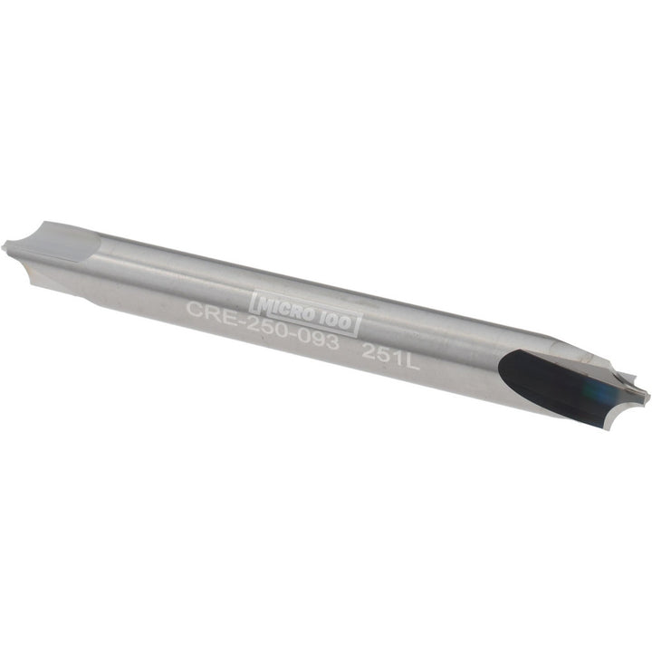 1/4" 3-Flute Solid Carbide Corner Rounding End Mill - Micro 100 CRE-250-093