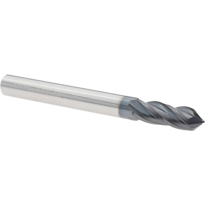 1/4" 4-Flute Solid Carbide Drill Mill End Mill, AlTiN - Micro 100 DM-250-490X