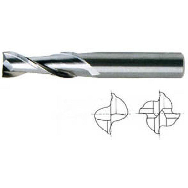 3/8in" 4-Flute Solid Carbide Square End Mill, TiAlN - YG-1 08584TF