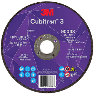 6" 60+-Grit Ceramic Grinding & Cutoff Wheel - 3M 7100313190