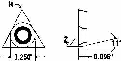 TPHB1102X0 Carbide Insert, Grade CG5, TiN - Widia 2824251
