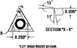 TPHH110204L Carbide Insert, Grade CG5, TiN - Widia 2823753