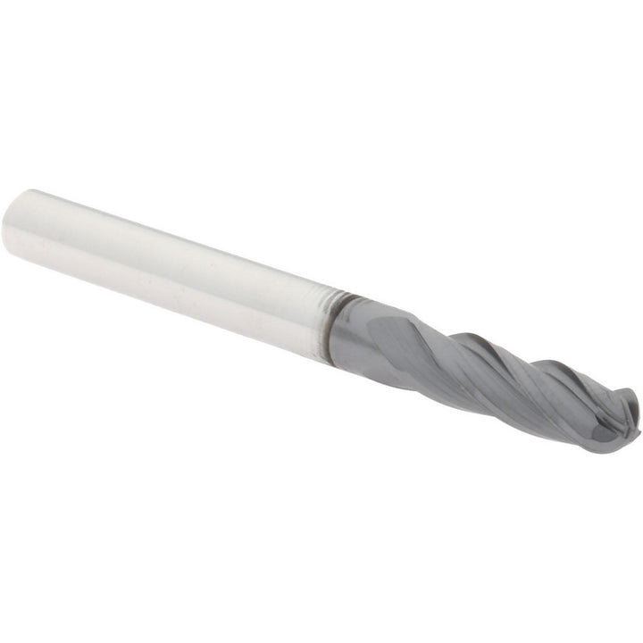 3/16" 4-Flute Solid Carbide Ball End Mill, AlTiN - Hertel EM250012