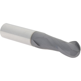 1/2" 2-Flute Solid Carbide Ball End Mill, AlTiN - Hertel EM249032