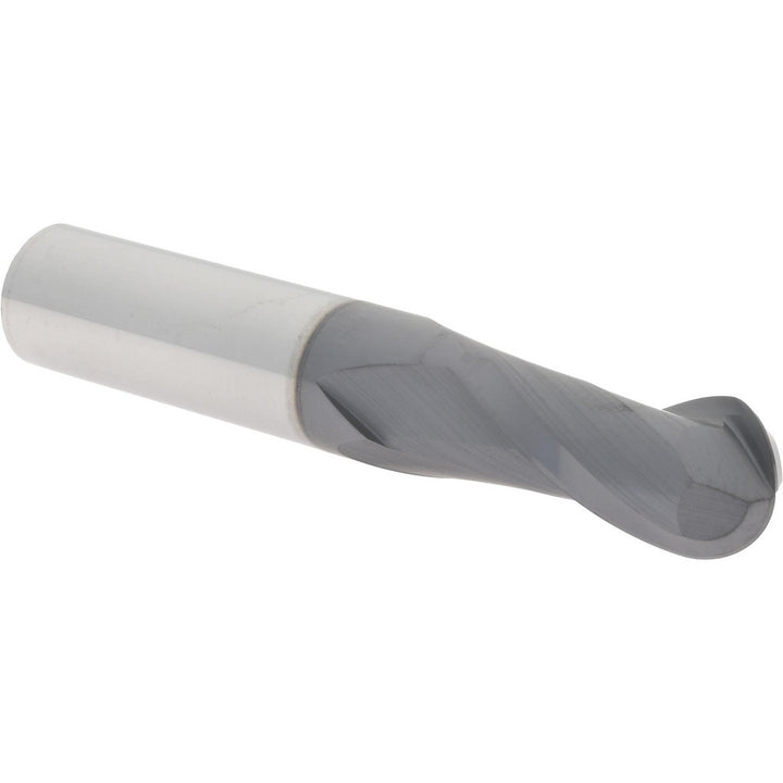 1/2" 2-Flute Solid Carbide Ball End Mill, AlTiN - Hertel EM249032