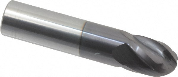 5/8" 4-Flute Solid Carbide Ball End Mill, AlTiN - Hertel EM99924536