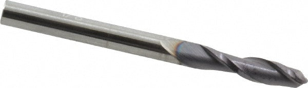 1/8" 2-Flute Solid Carbide Ball End Mill, AlTiN - Hertel EM249008