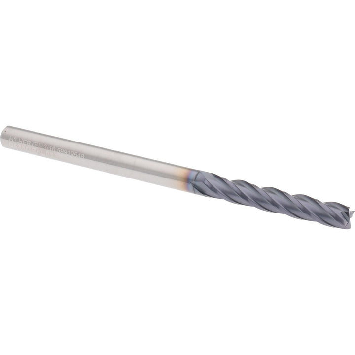 3/16" 4-Flute Solid Carbide Square End Mill, AlTiN - Hertel 750308