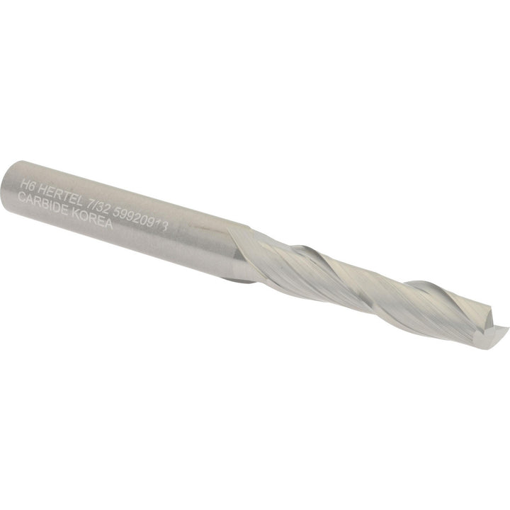 7/32" 2-Flute Solid Carbide Square End Mill - Hertel 750163
