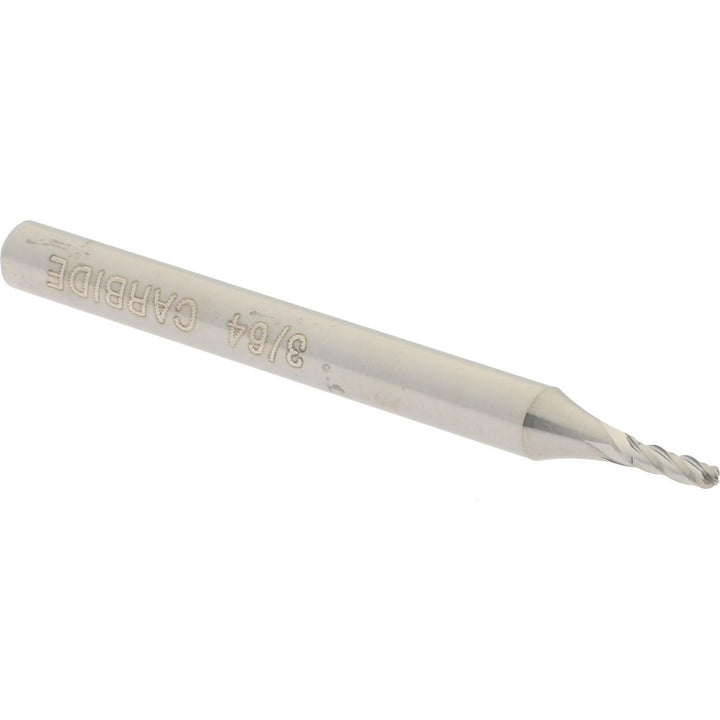 3/64" 4-Flute Solid Carbide Ball End Mill - Hertel E599924511