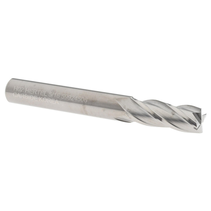 5/16" 4-Flute Solid Carbide Square End Mill - Hertel 750920