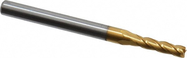 3/32" 4-Flute Solid Carbide Square End Mill, TiN - Hertel 750908