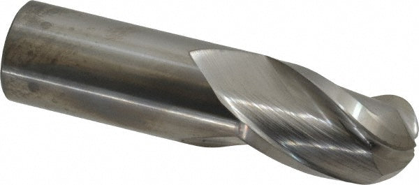 1" 3-Flute Solid Carbide Ball End Mill - Hertel E599924743