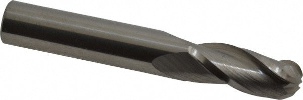 3/8" 3-Flute Solid Carbide Ball End Mill - Hertel E599924737