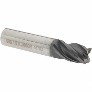 1/2in" 4-Flute Solid Carbide Corner Radius End Mill, TiAlN - OSG VG434-5000