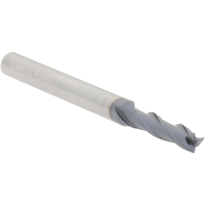 5/32" 3-Flute Solid Carbide Square End Mill, AlTiN - Hertel 750539