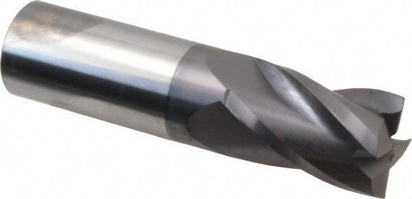 1" 4-Flute Solid Carbide Square End Mill, AlTiN - Hertel 750281