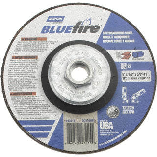 5 x 1/8" 30-Grit Zirconia Alumina Grinding & Cutoff Wheel - Norton 66252843215