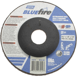 4-1/2 x 1/8" 30-Grit Zirconia Alumina Grinding & Cutoff Wheel - Norton 66252843212