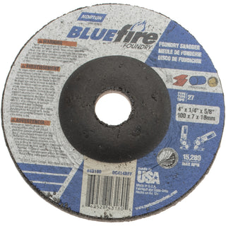 4 x 1/4" 24-Grit Zirconia Alumina; Silicon Carbide Grinding & Cutoff Wheel - Norton 66252843180
