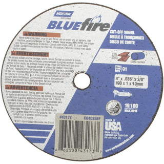 4" Zirconia Alumina Grinding & Cutoff Wheel - Norton 66252843173