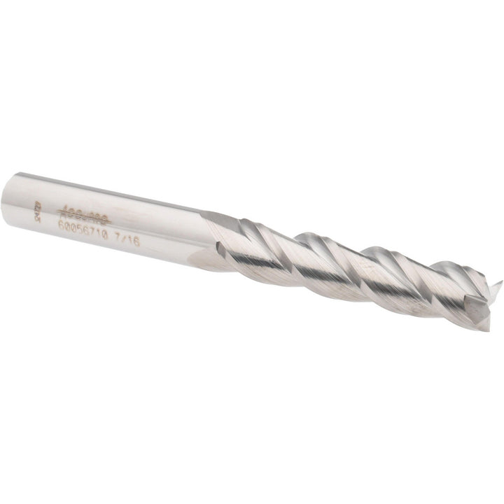 7/16" 3-Flute Solid Carbide Square End Mill - Accupro 12182220