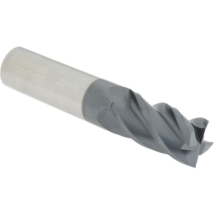 0.7874" 4-Flute Solid Carbide Square End Mill, AlTiN - Accupro 12182684