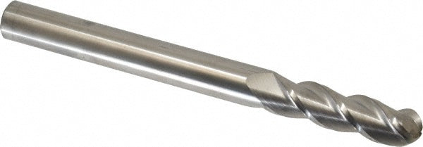 9/16" 3-Flute Solid Carbide Ball End Mill - Accupro 12184514