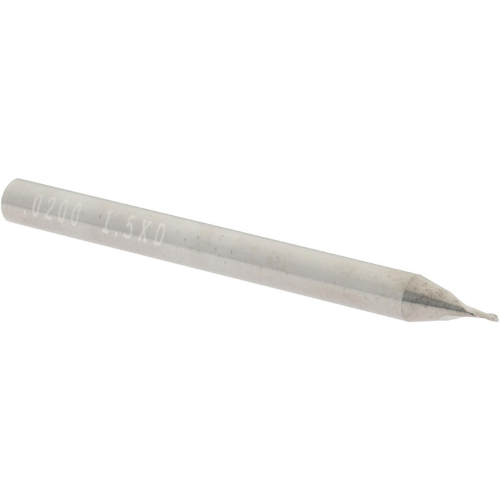 0.0200" 2-Flute Solid Carbide Square End Mill - SGS 00316