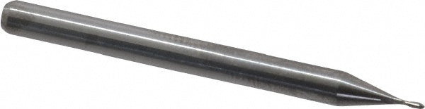 0.0250" 2-Flute Solid Carbide Ball End Mill - SGS 00463