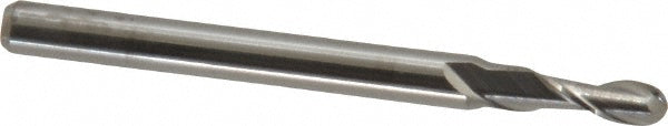 0.1000" 2-Flute Solid Carbide Ball End Mill - SGS 00876