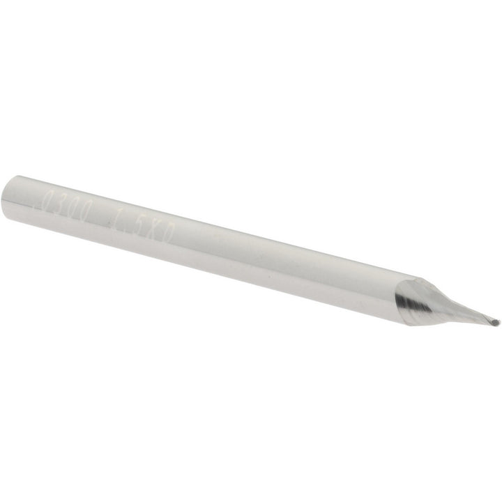 0.0300" 2-Flute Solid Carbide Ball End Mill - SGS 00694