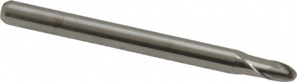 0.1000" 2-Flute Solid Carbide Ball End Mill - SGS 00734