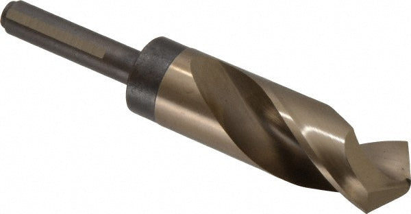 1-1/8" Cobalt Reduced Shank Drill Bit, Coated, 118° point - Chicago-Latrobe 53472