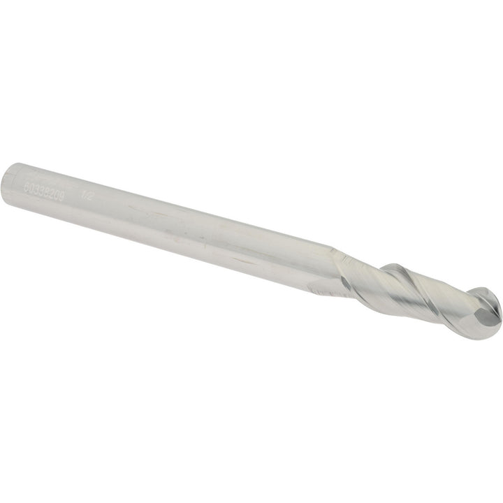 1/2" 2-Flute Solid Carbide Ball End Mill - Accupro 12184316