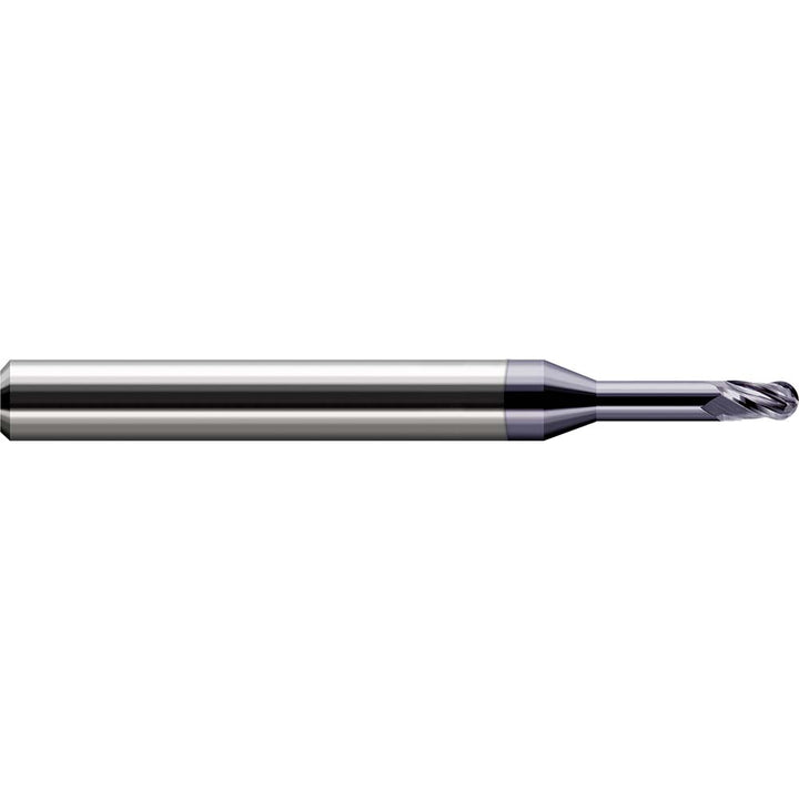 0.0450" 3-Flute Solid Carbide Ball End Mill, AlTiN - Harvey Tool 33445-C3