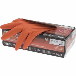 Orange Nitrile Gloves - Ansell N484