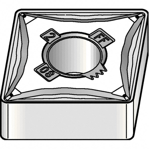 C - Diamond (Rhombic) 80-Deg 1/2" IC Carbide Insert, Grade KCP10B, TiCN - Kennametal 5535022