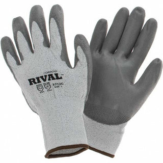Large Gray HPPE; Synthetic Fiber Cut-Resistant Gloves - Cordova 3712GL