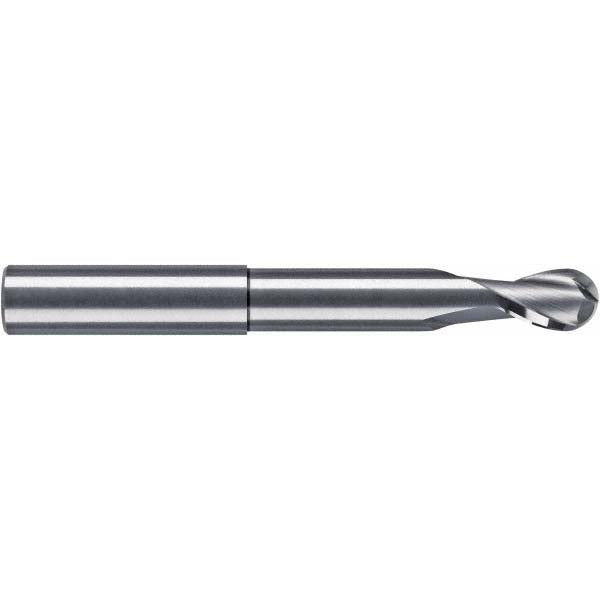1/2" 2-Flute Solid Carbide Ball End Mill - RobbJack FM-204-16-BN