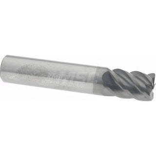 3/8" 5-Flute Solid Carbide Corner Radius End Mill, AlCrN - Supermill 5251890