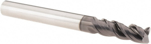 1/4in" 3-Flute Solid Carbide Corner Radius End Mill, AlTiN - SGS 33347