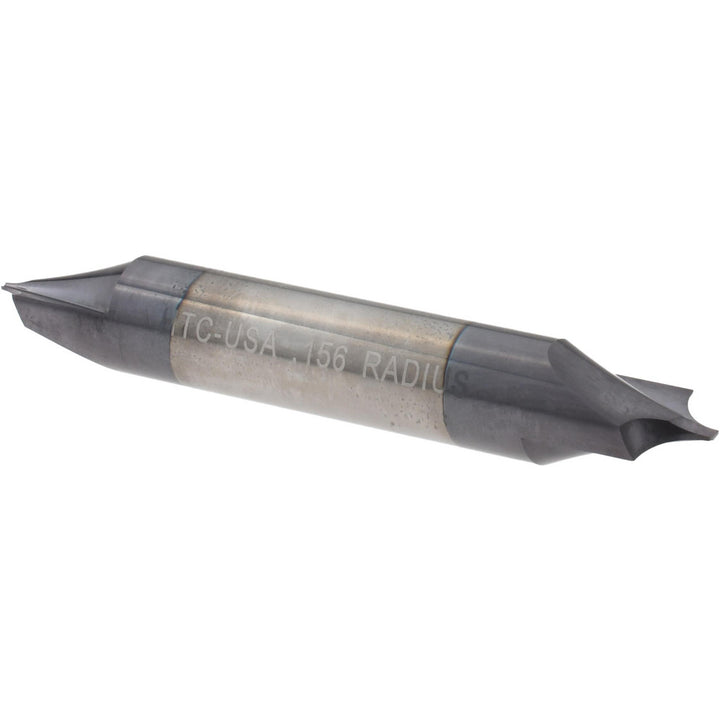 3/8" 2-Flute Solid Carbide Corner Rounding End Mill, AlTiN - Harvey Tool 17156-C3