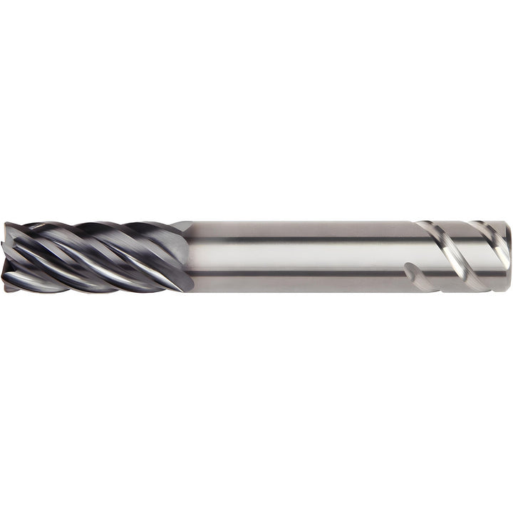 3/8" 6-Flute Solid Carbide Corner Radius End Mill, AlTiN - Kennametal 5351812
