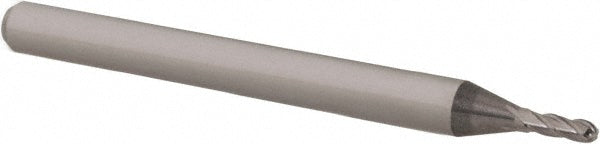 0.0510" 4-Flute Solid Carbide Ball End Mill - Accupro 12276944